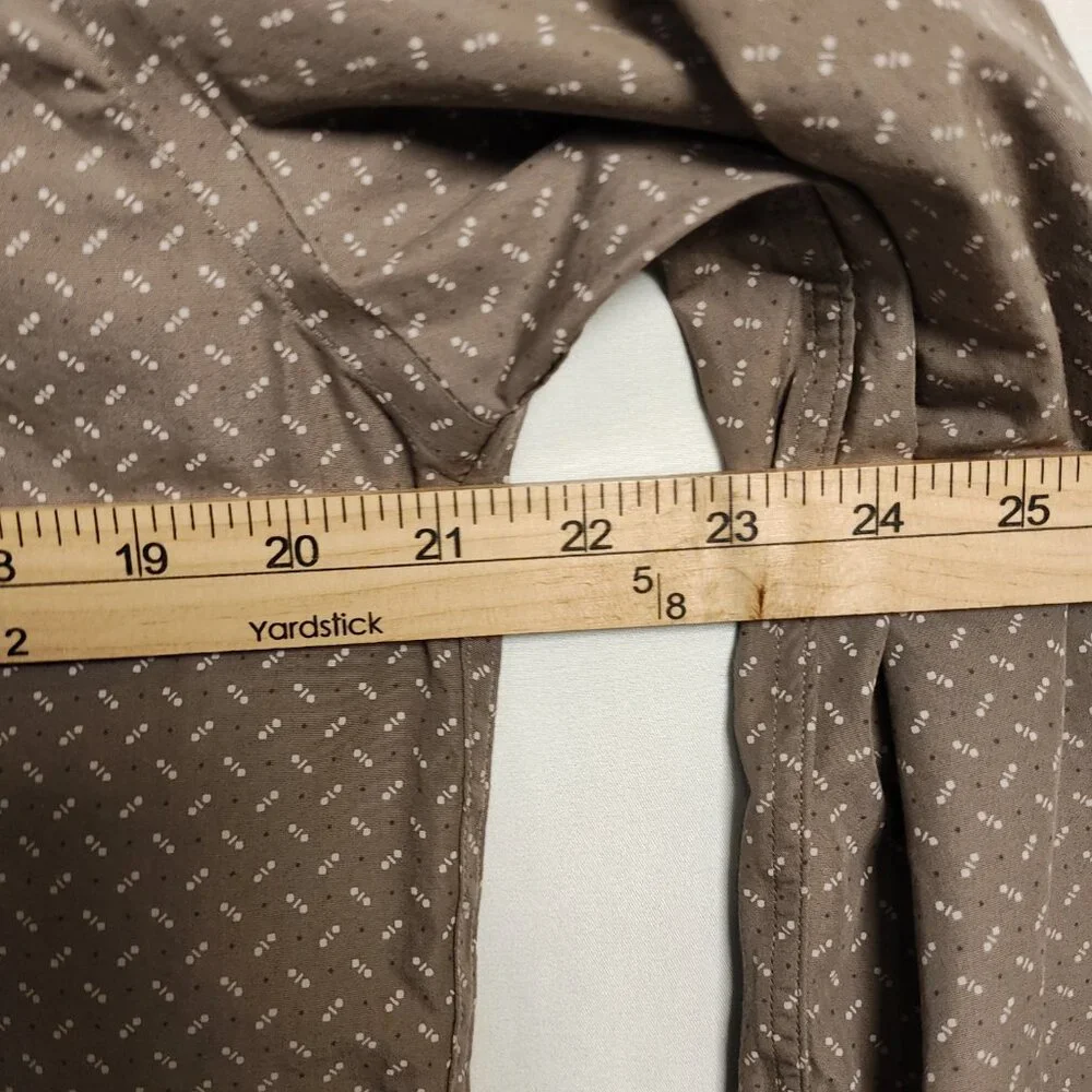 Artefact Slim Men's Large Brown Button-Down Long‎ Sleeve NWOT